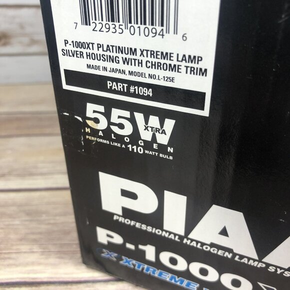 NEW PIAA P-1000 XT 55W Xtreme White Beams Fog Lights Silver Housing Chrome Trim - Picture 8 of 9